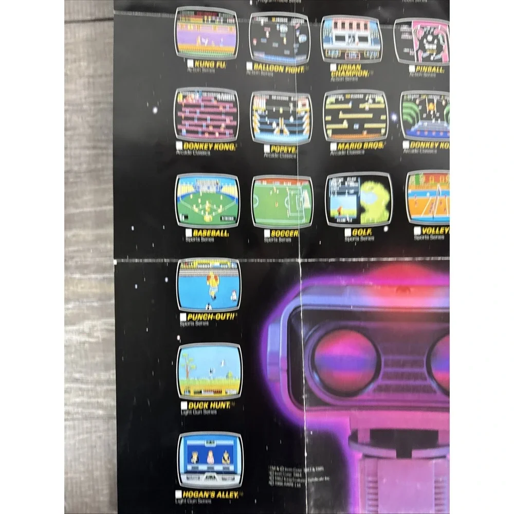 Nintendo NES black box poster insert 1987